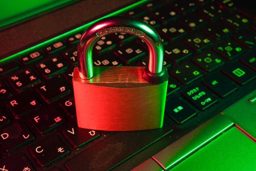 Cybersecurity network globe